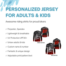 Load image into Gallery viewer, Custom camo motocross jersey UV Protect kid&amp;adult dirt bike extreme MX racing off-road long sleeve| NMS888