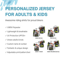 Load image into Gallery viewer, Ride dirt Personalized adult kid MTB downhill jersey UPF30+ Mountain biking gear cycling clothes| SLC229
