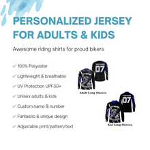 Load image into Gallery viewer, Extreme Motocross Jersey Personalized UV Protective Dirt Bike MX Racing Long Sleeves NMS1164