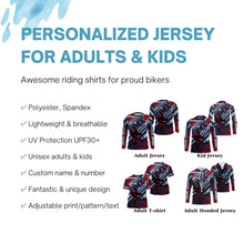 Load image into Gallery viewer, BMX racing jersey Custom UPF30+ Freestyle stunt riding shirts off-road Cycling adult kid racewear| SLC38