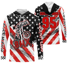 Load image into Gallery viewer, Adult kid BMX jersey Patriotic UPF30+ freeride gear USA cycling shirt bicycle motocross racewear| SLC32