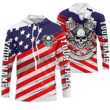 Load image into Gallery viewer, Patriotic Riding Jersey Personalized UPF30+ American Biker Motorcycle Shirt US Racing Jersey Adult&amp;Kid| NMS713