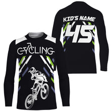 Load image into Gallery viewer, Personalized Cycling Jersey Long Sleeve for Adult Shirt, Mountain Biking Jersey MTB Jersey Cycling JTS420