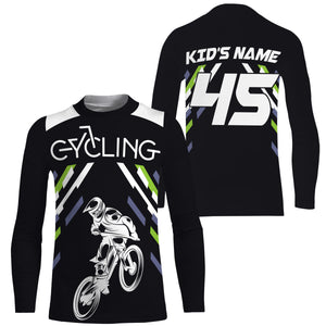 Personalized Cycling Jersey Long Sleeve for Adult Shirt, Mountain Biking Jersey MTB Jersey Cycling JTS420