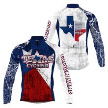 Load image into Gallery viewer, Texas cycling jersey men women UPF50+ bike shirt road MTB BMX dirt gear TX biking tops with zipper| SLC221