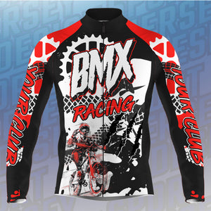 BMX Custom Cycling Jersey Mens Long&Short Sleeve Bicycle Motocross Racing Bike Sprocket Extreme Sport| NMS794