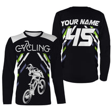 Load image into Gallery viewer, Personalized Cycling Jersey Long Sleeve for Adult Shirt, Mountain Biking Jersey MTB Jersey Cycling JTS420