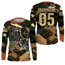 Load image into Gallery viewer, Love live ride Camo MTB downhill jersey UPF30+ adult kid mountain bike shirt Cycling clothes| SLC235