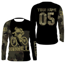 Load image into Gallery viewer, Downhill mountain bike jersey UPF30+ Camo MTB shirt kids cycling jersey men bicycle gear boy girl| SLC261