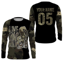 Load image into Gallery viewer, Love Live Ride Camo MTB jersey kids youth UPF30+ mountain bike shirt men cycling jersey boy girl| SLC262