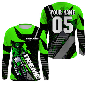 Custom dirt bike jersey UPF30+ extreme Motocross men women kid off-road motorcycle racing shirt PDT314