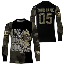 Load image into Gallery viewer, Love Live Ride Camo MTB jersey kids youth UPF30+ mountain bike shirt men cycling jersey boy girl| SLC262