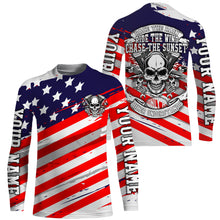 Load image into Gallery viewer, Patriotic Riding Jersey Personalized UPF30+ American Biker Motorcycle Shirt US Racing Jersey Adult&amp;Kid| NMS713