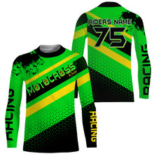 Load image into Gallery viewer, Motocross racing personalized jersey UFP30+ adult kid dirt bike off-road long sleeves 3d print NMS1083