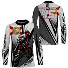 Load image into Gallery viewer, Florida Motocross Jersey Custom Name Number Youth Mens Womens FL Dirt Bike Off Road MX Motorcycle Racing| NMS821