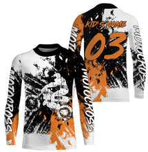 Load image into Gallery viewer, Motocross Race Personalized Jersey UPF30+ Adult&amp;Kid, Dirt Bike Motorcycle Off-road Riders Racewear| NMS595