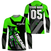 Load image into Gallery viewer, Custom dirt bike jersey UPF30+ extreme Motocross men women kid off-road motorcycle racing shirt PDT314