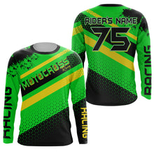 Load image into Gallery viewer, Motocross racing personalized jersey UFP30+ adult kid dirt bike off-road long sleeves 3d print NMS1083