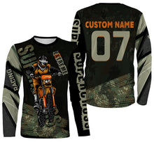 Load image into Gallery viewer, Camo Supercross Riding Jersey Personalized Number &amp; Name Motorcycle Off-Road Dirt Bike Racing| NMS537