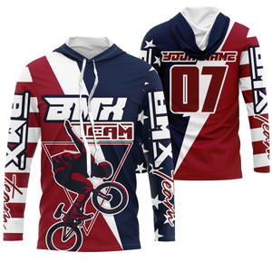 American Adult kid BMX jersey Custom UPF30+ Patriotic Cycling gear USA bicycle motocross bike shirt| SLC17