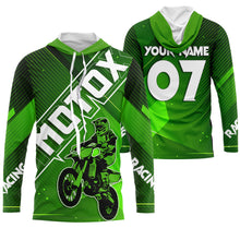 Load image into Gallery viewer, Custom Motocross Jersey UPF30+ Green Dirt Bike Racing Shirt Adult&amp;Kid MX Off-Road Motorcycle| NMS780