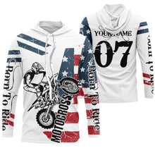 Load image into Gallery viewer, American Motocross Jersey UPF30+ Personalized Patriotic MX Racing US Off-Road Adult&amp;Kid Dirt Bike Jersey| NMS743