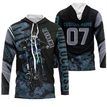 Load image into Gallery viewer, Personalized Motocross Jersey UPF 30+, Extreme Motocross Racing Shirt, Off-Road Long Sleeves Adult &amp; Kid| NMS678