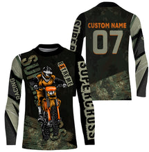 Load image into Gallery viewer, Camo Supercross Riding Jersey Personalized Number &amp; Name Motorcycle Off-Road Dirt Bike Racing| NMS537