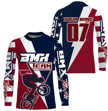 Load image into Gallery viewer, American Adult kid BMX jersey Custom UPF30+ Patriotic Cycling gear USA bicycle motocross bike shirt| SLC17