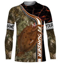 Load image into Gallery viewer, Flounder fishing custom name with ChipteeAmz&#39;s art UV protection shirts AT020