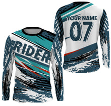 Load image into Gallery viewer, Wheel Mark Personalized Riding Jersey UPF30+ UV Protection, Dirt Bike Riders Motorcycle Racewear| NMS397