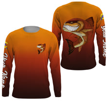 Load image into Gallery viewer, Redfish fishing custom name with angry Redfish ChipteeAmz&#39;s art UV protection shirts AT005