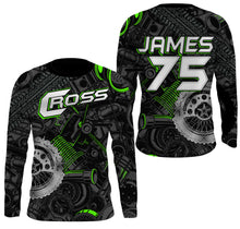Load image into Gallery viewer, Personalized Camo Cross Jersey UPF30+ UV Protect, Motocross Supercross Racing Motorcycle Riders Racewear| NMS456