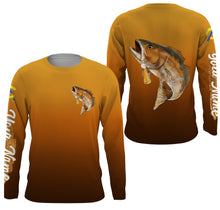 Load image into Gallery viewer, Redfish fishing custom name with Redfish drinking beer ChipteeAmz&#39;s art UV protection shirts AT013