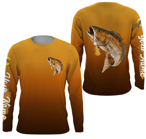 Redfish fishing custom name with Redfish drinking beer ChipteeAmz's art UV protection shirts AT013