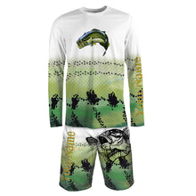 Load image into Gallery viewer, Bass fishing customize name all over print long sleeves fishing shirts, hoodie, zip up, shorts personalized gift TATS68