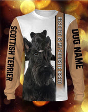 Load image into Gallery viewer, Personalized Scottish Terrier dog name 3D full printing - TATS63