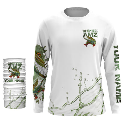 Musky Muskellunge fishing custom name with funny Muskie ChipteeAmz's art sun protection fishing shirts AT042