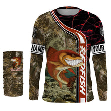 Load image into Gallery viewer, Redfish puppy drum fishing custom name with ChipteeAmz&#39;s art UV protection shirts AT021