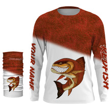 Load image into Gallery viewer, Redfish fishing custom name with angry Redfish ChipteeAmz&#39;s art UV protection shirts AT007