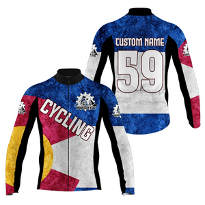 Custom Colorado MTB Cycling Jersey Cyclist Bicycling CO Flag Mountain Biking Shirt| NMS810