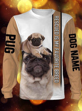 Load image into Gallery viewer, Personalized Pug dog name 3D full printing - TATS38