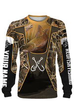 Load image into Gallery viewer, Redfish Customized Fish on 3D All over printed Long sleeve, hoodie, Zip up hoodie - FSA26