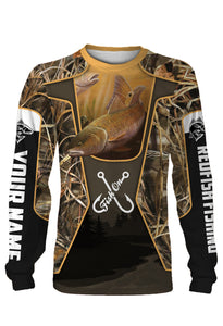 Redfish Customized Fish on 3D All over printed Long sleeve, hoodie, Zip up hoodie - FSA26