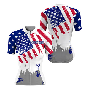 American cycling jersey men women UPF50+ USA bike shirt for road MTB BMX dirt cycle gear| SLC218