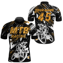 Load image into Gallery viewer, Personalized cycling jersey mens UPF50+ Mountain biking shirt with 3 pockets Reflective MTB gear| SLC95
