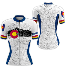 Load image into Gallery viewer, Men/Women Colorado cycling jersey with 3 pockets full zip UPF50+ MTB BMX gear mountain bike shirt| SLC169