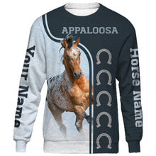 Load image into Gallery viewer, Personalized your name and your Appaloosa horse name full printing shirt and hoodie - TATS24