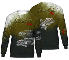 Load image into Gallery viewer, Bass skeleton fishing full printing