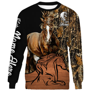 Personalized love horse full printing shirt, all over print long sleeves, hoodie, zip up hoodie